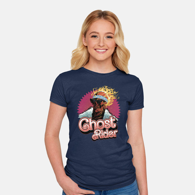 Ghost Ken-Womens-Fitted-Tee-Astrobot Invention