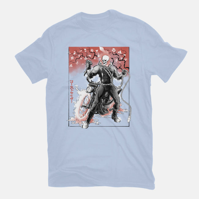 Vengeance Rider Sumi-E-Unisex-Basic-Tee-Astrobot Invention