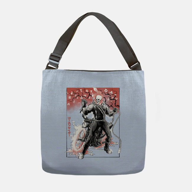 Vengeance Rider Sumi-E-None-Adjustable Tote-Bag-Astrobot Invention