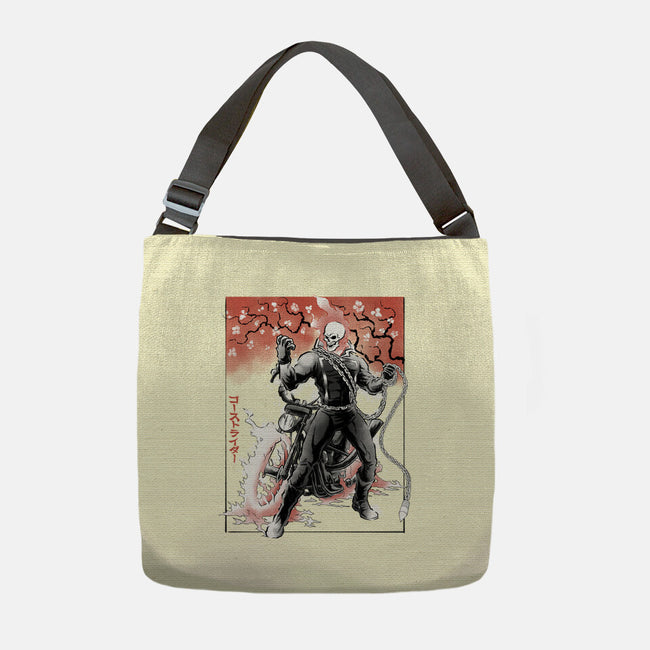 Vengeance Rider Sumi-E-None-Adjustable Tote-Bag-Astrobot Invention