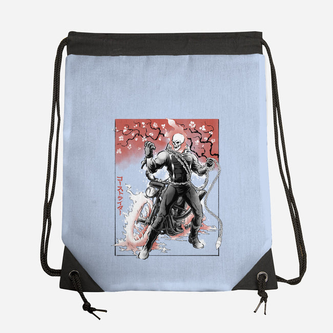 Vengeance Rider Sumi-E-None-Drawstring-Bag-Astrobot Invention