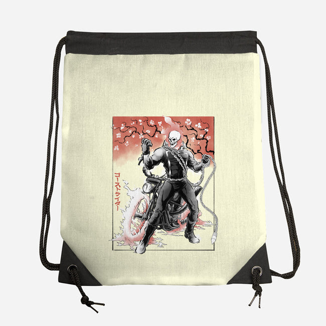 Vengeance Rider Sumi-E-None-Drawstring-Bag-Astrobot Invention