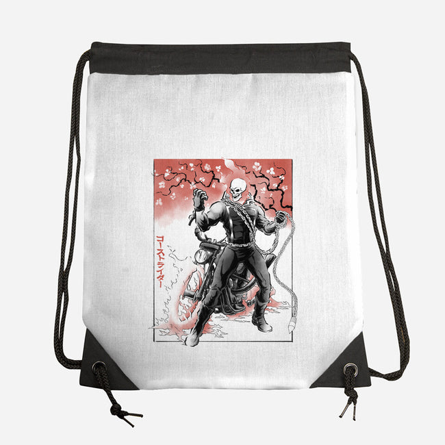Vengeance Rider Sumi-E-None-Drawstring-Bag-Astrobot Invention