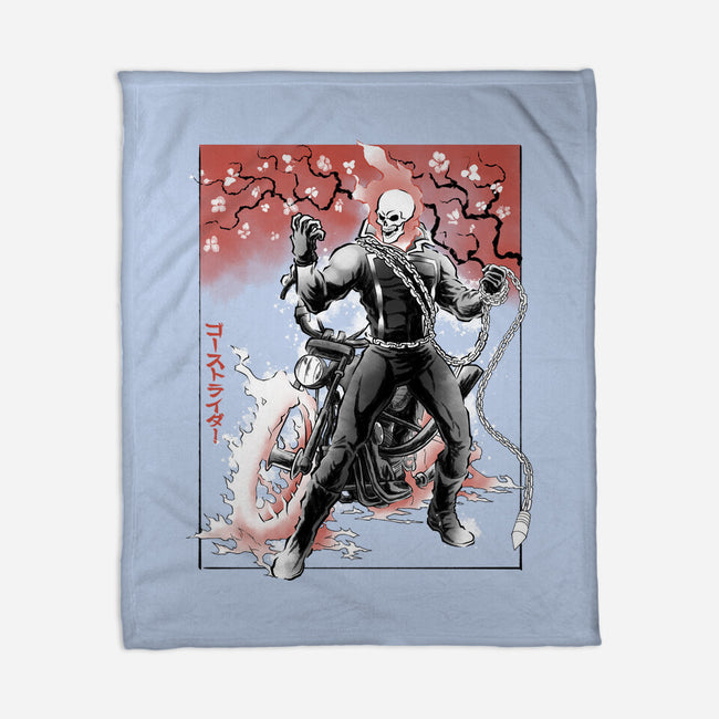 Vengeance Rider Sumi-E-None-Fleece-Blanket-Astrobot Invention
