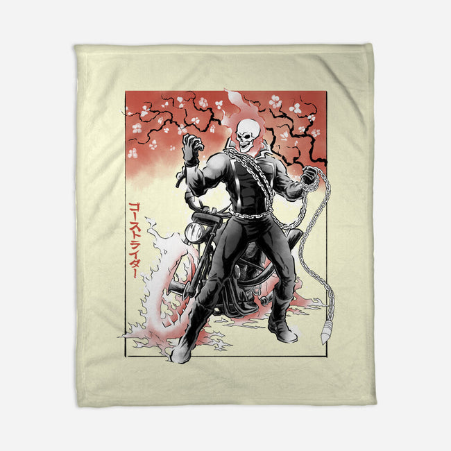 Vengeance Rider Sumi-E-None-Fleece-Blanket-Astrobot Invention