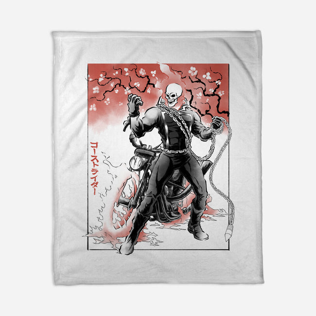 Vengeance Rider Sumi-E-None-Fleece-Blanket-Astrobot Invention