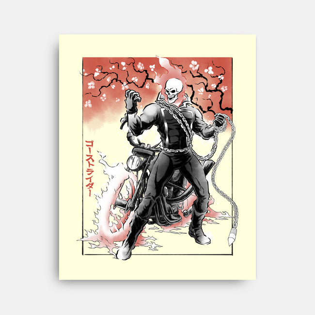 Vengeance Rider Sumi-E-None-Stretched-Canvas-Astrobot Invention