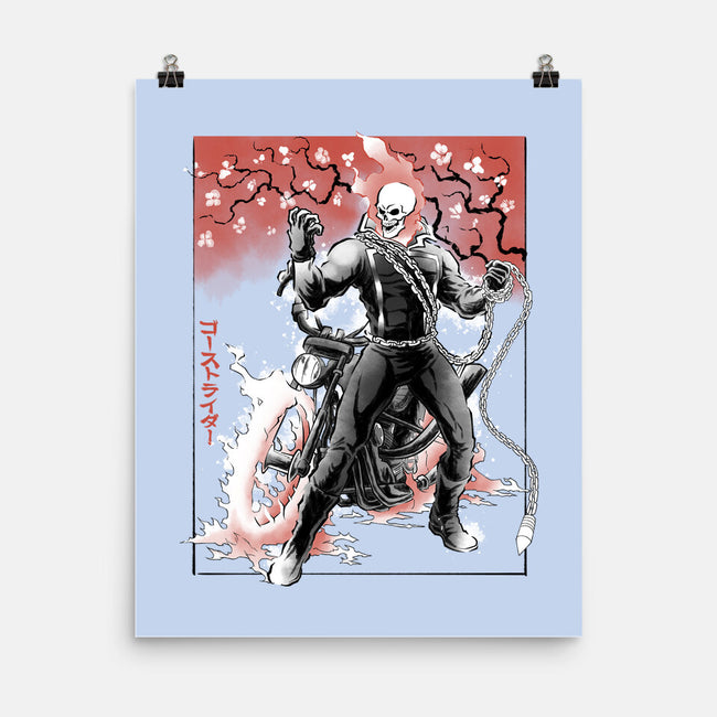 Vengeance Rider Sumi-E-None-Matte-Poster-Astrobot Invention