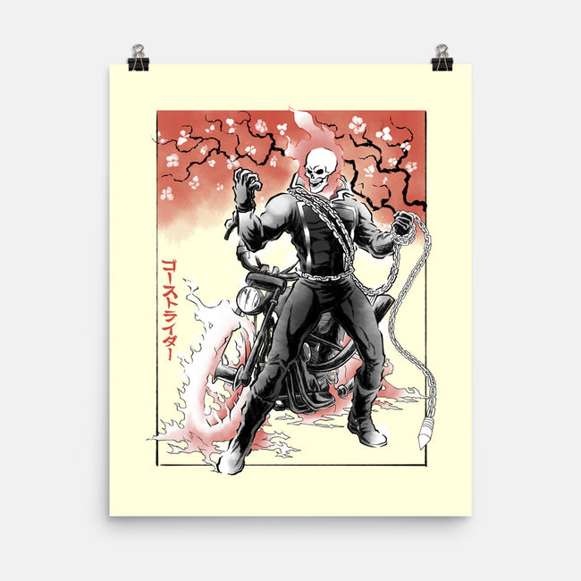 Vengeance Rider Sumi-E-None-Matte-Poster-Astrobot Invention