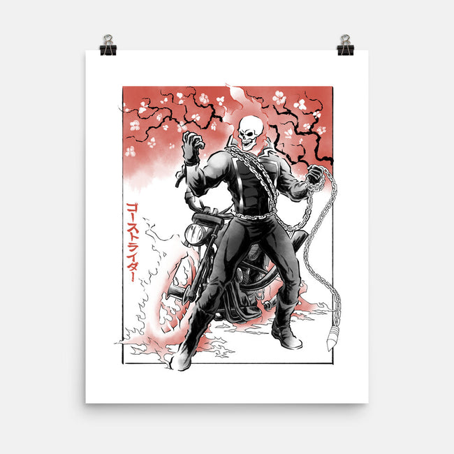 Vengeance Rider Sumi-E-None-Matte-Poster-Astrobot Invention