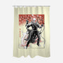 Vengeance Rider Sumi-E-None-Polyester-Shower Curtain-Astrobot Invention