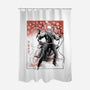Vengeance Rider Sumi-E-None-Polyester-Shower Curtain-Astrobot Invention