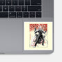 Vengeance Rider Sumi-E-None-Glossy-Sticker-Astrobot Invention