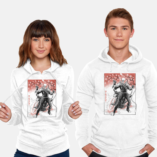 Vengeance Rider Sumi-E-Unisex-Pullover-Sweatshirt-Astrobot Invention