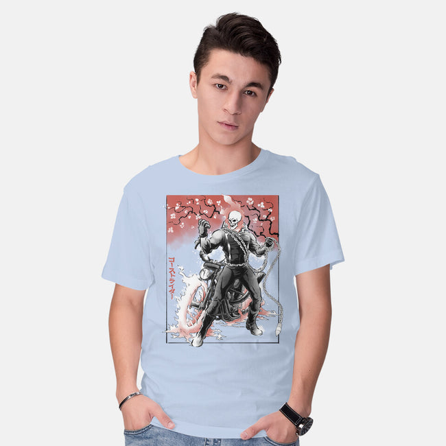 Vengeance Rider Sumi-E-Mens-Basic-Tee-Astrobot Invention