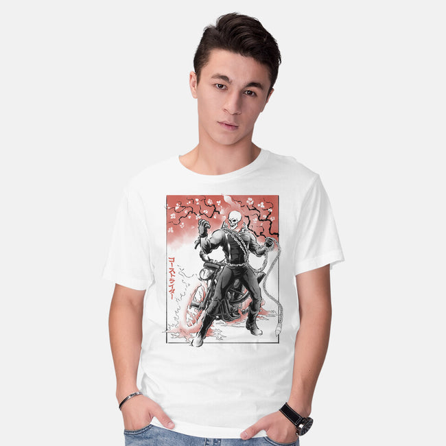 Vengeance Rider Sumi-E-Mens-Basic-Tee-Astrobot Invention