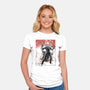 Vengeance Rider Sumi-E-Womens-Fitted-Tee-Astrobot Invention
