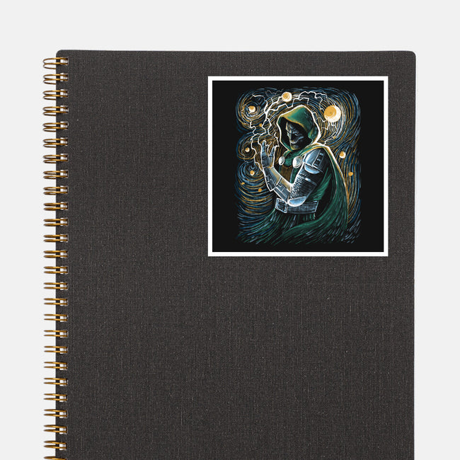 Starry Doom-None-Glossy-Sticker-zascanauta
