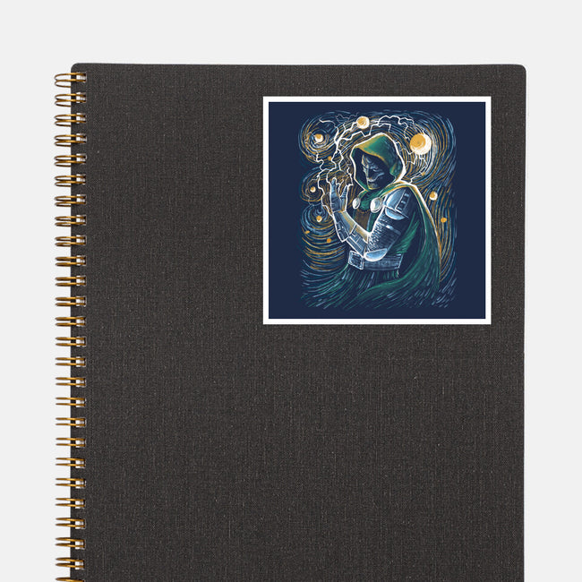 Starry Doom-None-Glossy-Sticker-zascanauta