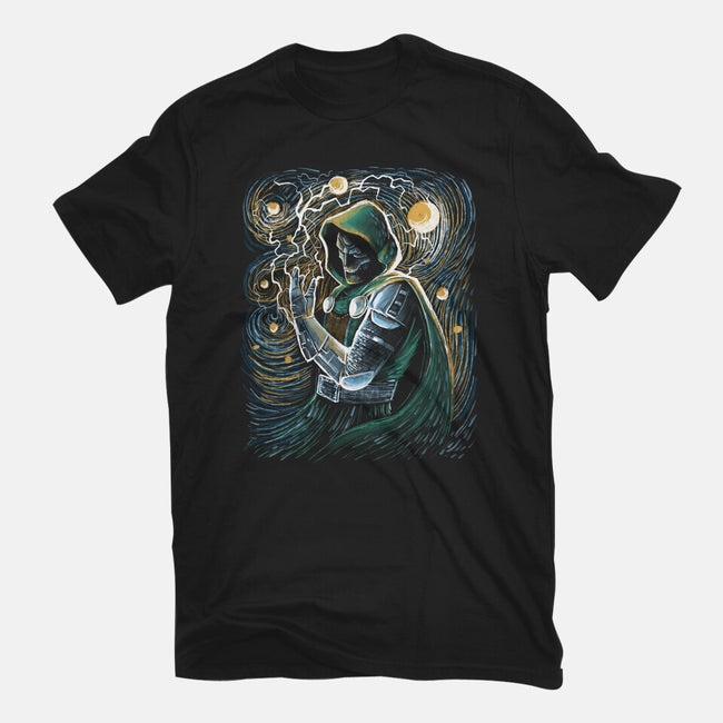 Starry Doom-Womens-Fitted-Tee-zascanauta