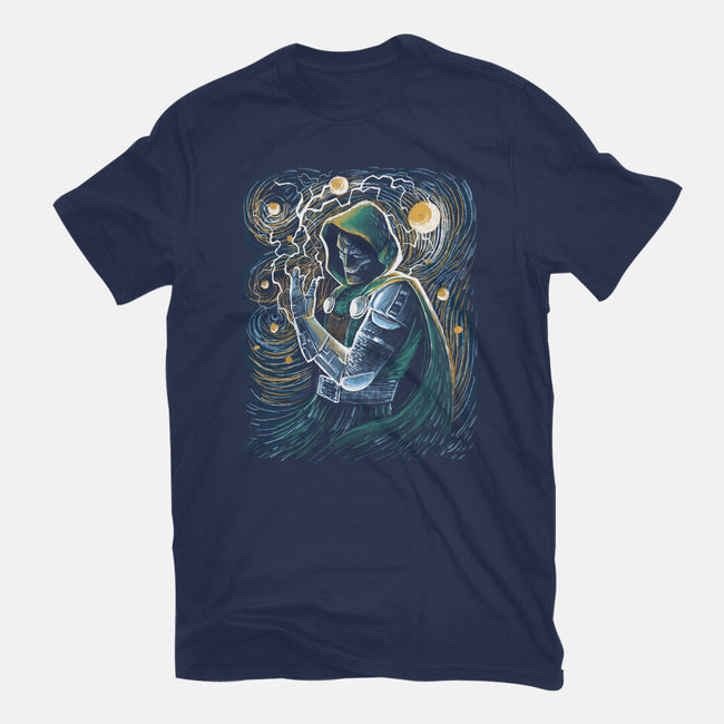 Starry Doom-Womens-Fitted-Tee-zascanauta