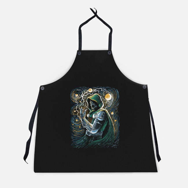 Starry Doom-Unisex-Kitchen-Apron-zascanauta