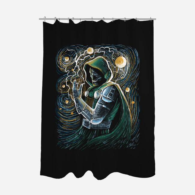 Starry Doom-None-Polyester-Shower Curtain-zascanauta