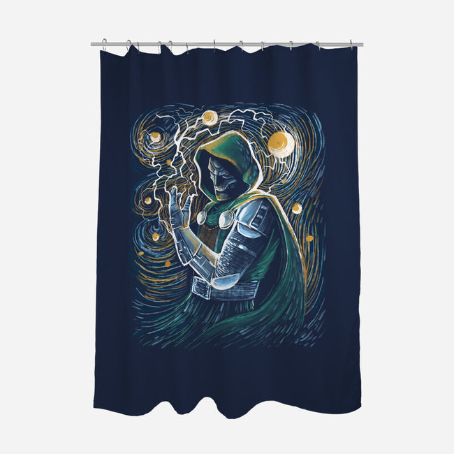 Starry Doom-None-Polyester-Shower Curtain-zascanauta