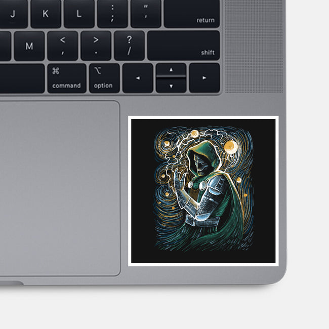 Starry Doom-None-Glossy-Sticker-zascanauta
