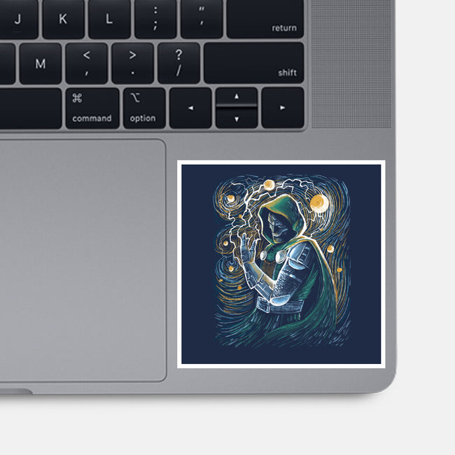 Starry Doom-None-Glossy-Sticker-zascanauta