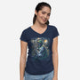 Starry Doom-Womens-V-Neck-Tee-zascanauta