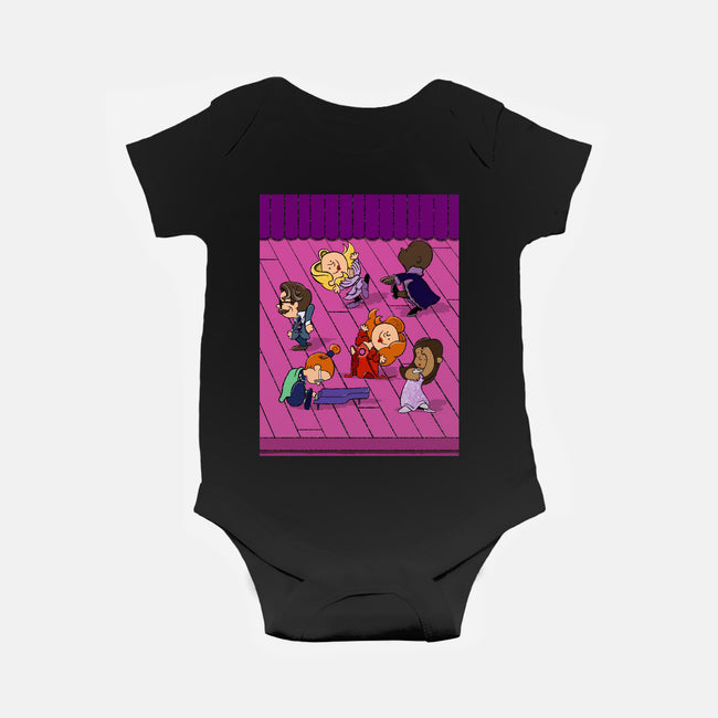 Happiness Is A Secret You Would Die For-Baby-Basic-Onesie-DrawnByBryan