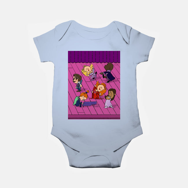 Happiness Is A Secret You Would Die For-Baby-Basic-Onesie-DrawnByBryan