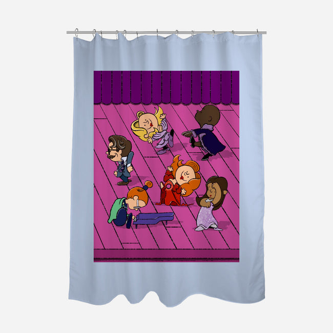 Happiness Is A Secret You Would Die For-None-Polyester-Shower Curtain-DrawnByBryan