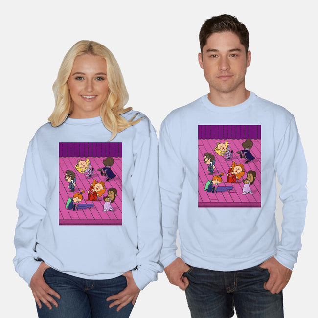 Happiness Is A Secret You Would Die For-Unisex-Crew Neck-Sweatshirt-DrawnByBryan