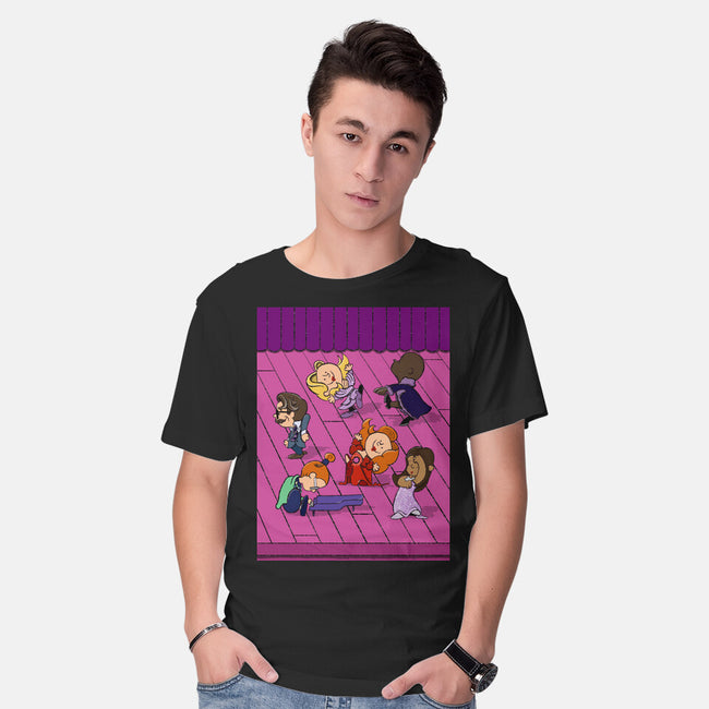 Happiness Is A Secret You Would Die For-Mens-Basic-Tee-DrawnByBryan