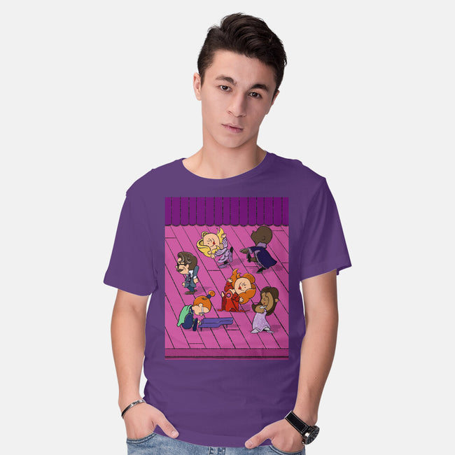 Happiness Is A Secret You Would Die For-Mens-Basic-Tee-DrawnByBryan