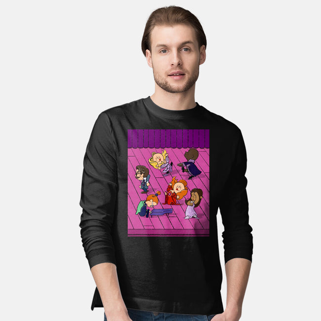 Happiness Is A Secret You Would Die For-Mens-Long Sleeved-Tee-DrawnByBryan