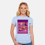 Happiness Is A Secret You Would Die For-Womens-Fitted-Tee-DrawnByBryan