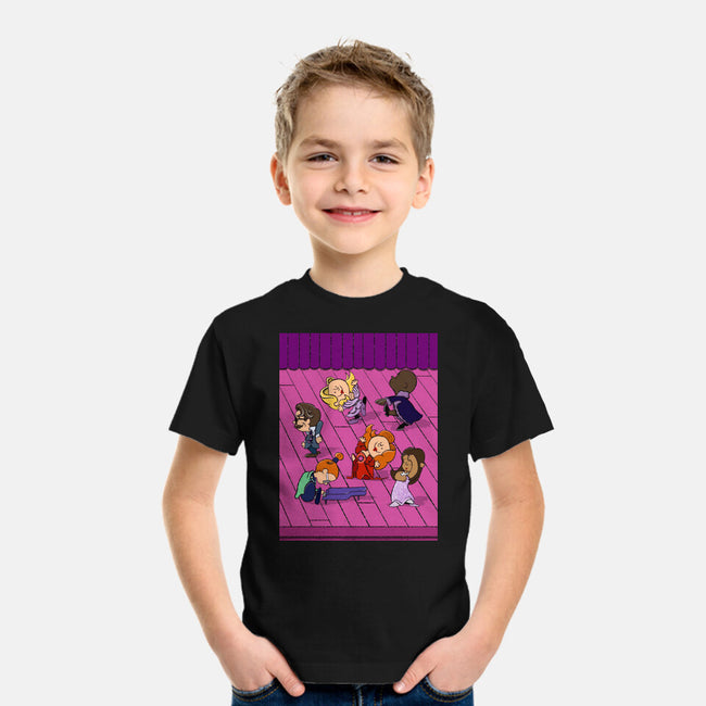 Happiness Is A Secret You Would Die For-Youth-Basic-Tee-DrawnByBryan