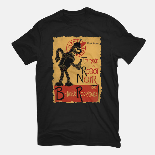 Le Robot Noir-Mens-Heavyweight-Tee-Barbadifuoco