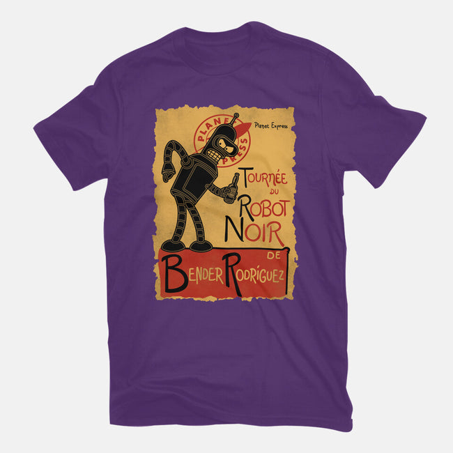 Le Robot Noir-Womens-Basic-Tee-Barbadifuoco