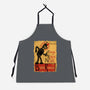 Le Robot Noir-Unisex-Kitchen-Apron-Barbadifuoco