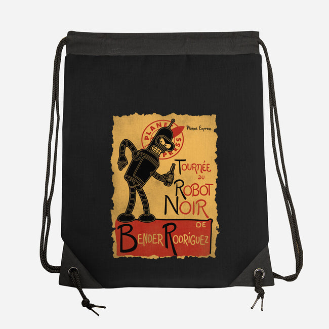Le Robot Noir-None-Drawstring-Bag-Barbadifuoco