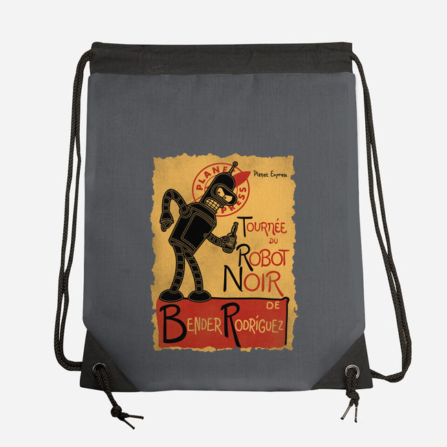 Le Robot Noir-None-Drawstring-Bag-Barbadifuoco