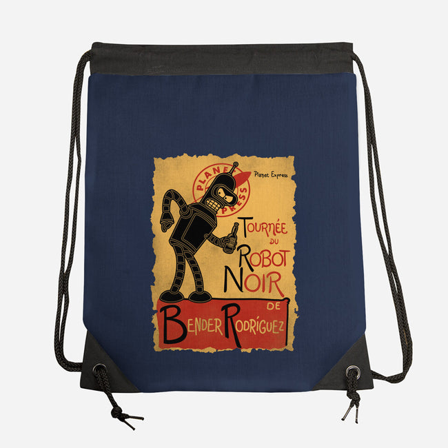 Le Robot Noir-None-Drawstring-Bag-Barbadifuoco