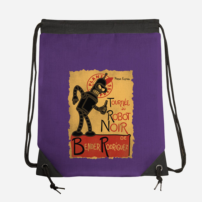 Le Robot Noir-None-Drawstring-Bag-Barbadifuoco
