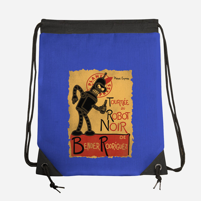 Le Robot Noir-None-Drawstring-Bag-Barbadifuoco
