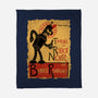 Le Robot Noir-None-Fleece-Blanket-Barbadifuoco