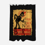 Le Robot Noir-None-Polyester-Shower Curtain-Barbadifuoco